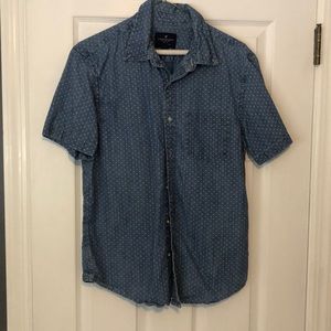 American Eagle Short Sleeve Button Down